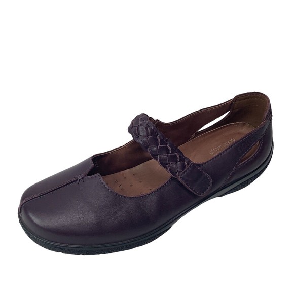 Hotter Women's Size 10 M Shake Comfort Mary Jane Shoes Upper Leather Purple